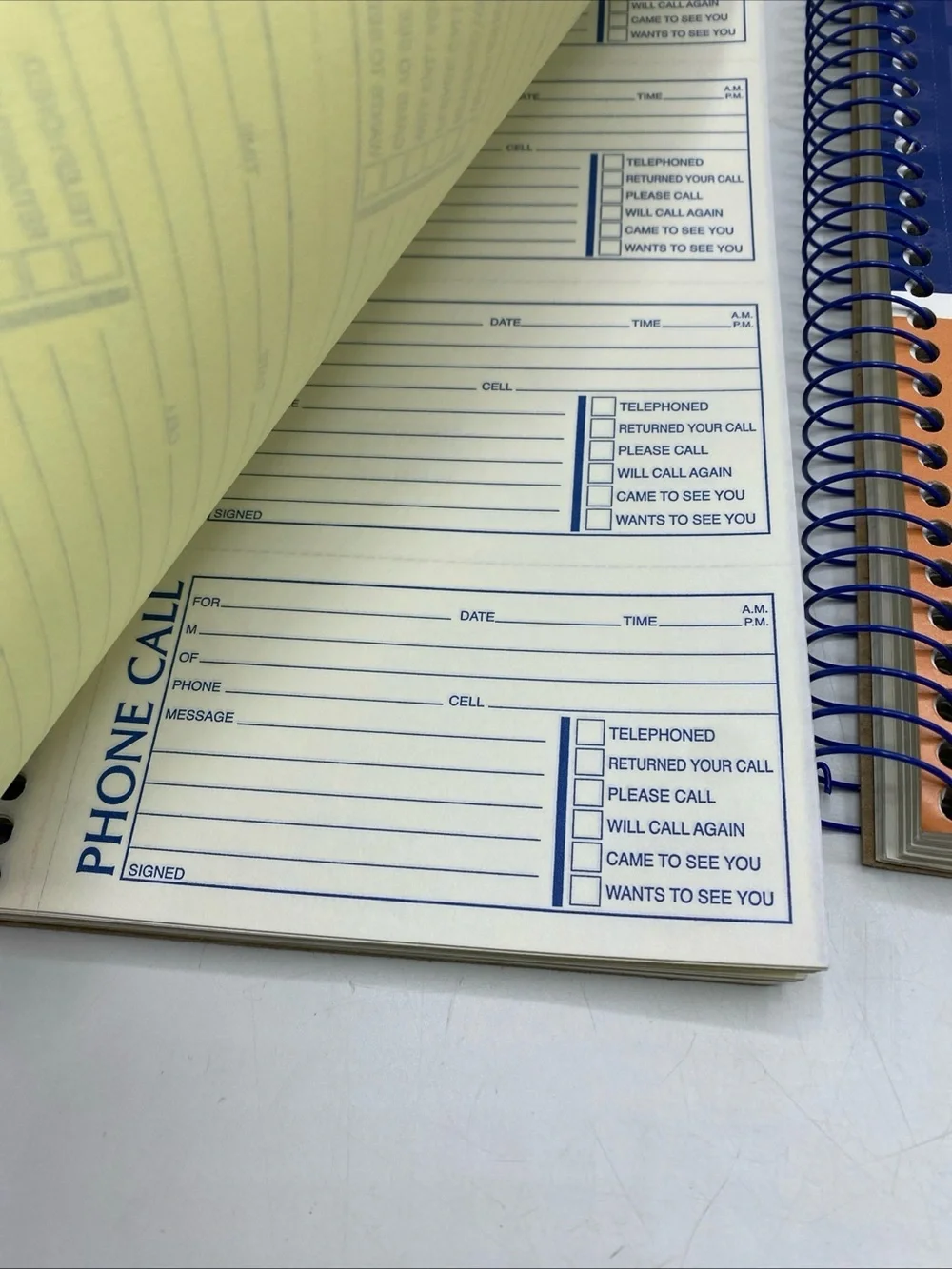 Message Book Phone Call Carbonless Duplicate 5.5x11” 3 Pack Adam’s SC1154D